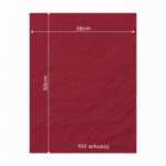 Bibuła ozdobna w arkuszach 38x50cm - Czerwone Wino, 100 szt. - obrazek 6
