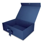 Pudełko Prezentowe Wstążka Silk Touch Granatowe  245x180x80mm