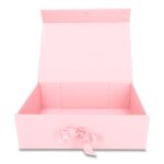 Pudełko Prezentowe Wstążka Silk Touch Różowe Jasne 245x180x80mm + nadruk - obrazek 4