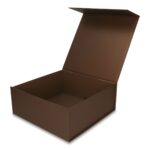 Pudełko Prezentowe Silk Touch Brązowe 250x250x100mm + nadruk - obrazek 3