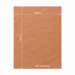 Bibuła ozdobna w arkuszach 50x70cm - Brązowa, 100 szt. - obrazek 6