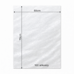 Bibuła ozdobna w arkuszach 50x70cm - Perłowy Biały, 100 szt. - obrazek 6