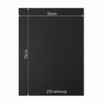 Bibuła ozdobna MG w arkuszach 50x75cm - Czarny, 250 szt. - obrazek 6