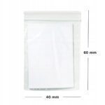 Torebka strunowa LDPE 40x60mm 100 szt, - obrazek 5