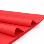 Bibuła ozdobna w arkuszach 38x50cm - Czerwona, 100 szt.