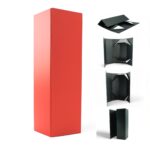 Pudełko magnetyczne składane EASYBOX 100x100x350 czerwony struktura