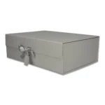 Pudełko Prezentowe Wstążka Silk Touch Szare  350x250x110mm - obrazek 2