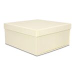 Pudełko prezentowe składane 30 x 30 x 14 cm, składane kremowe PREMIUM na prezent + nadruk - obrazek 2