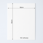 Bibuła ozdobna w arkuszach 38x50cm - Biała, 100 szt. - obrazek 6