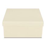 Pudełko prezentowe składane 30 x 30 x 14 cm, składane kremowe PREMIUM na prezent + nadruk - obrazek 5