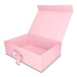 Pudełko Prezentowe Wstążka Silk Touch Różowe Jasne 350x250x110mm + nadruk - obrazek 3