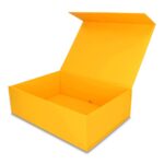 Pudełko Prezentowe, Magnetyczne - Żółte 245x180x80mm + nadruk - obrazek 3
