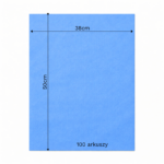 Bibuła ozdobna w arkuszach 38x50cm - Niebieska, 100 szt. - obrazek 6