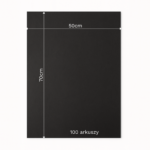 Bibuła ozdobna w arkuszach 50x70cm - Czarna, 100 szt. - obrazek 6