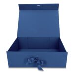 Pudełko Prezentowe Wstążka Silk Touch Granatowe 245x180x80mm + nadruk - obrazek 4