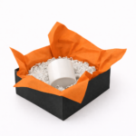 Bibuła ozdobna w arkuszach 50x70cm - Pomarańczowa, 100 szt. - obrazek 4