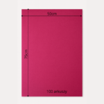Bibuła ozdobna MG w arkuszach 50x75cm - Magenta, 100 szt. - obrazek 6