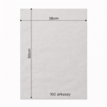 Bibuła ozdobna w arkuszach 38x50cm - Szara, 100 szt. - obrazek 6